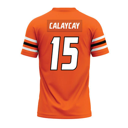 Idaho State - NCAA Football : Noa Calaycay - Orange Premium Football Jersey-1