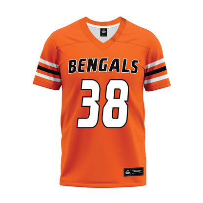 Idaho State - NCAA Football : Trey Broadbent - Orange Premium Football Jersey-0