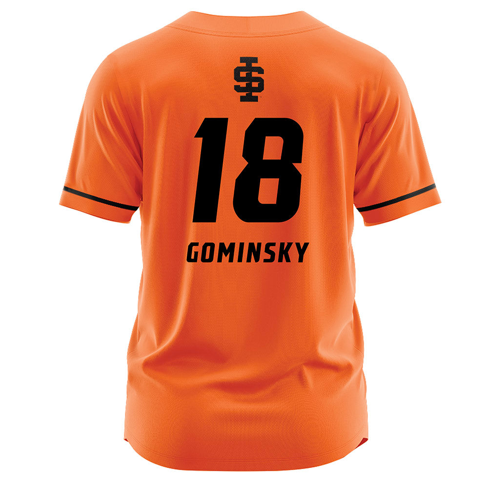 Idaho State - NCAA Softball : Kendra Gominsky - Orange Jersey-1