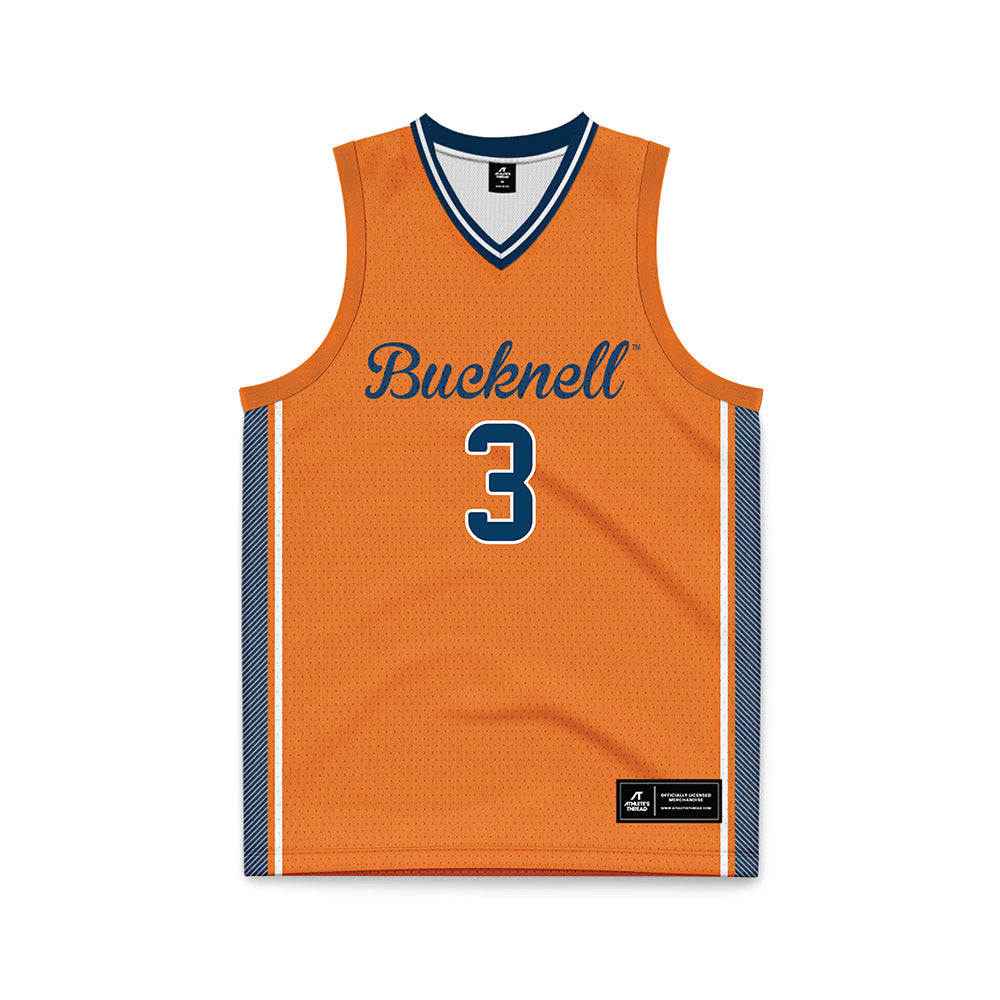 Bucknell - NCAA Men's Basketball : Aleksander Pachucki - Gold Basketball Jersey-0