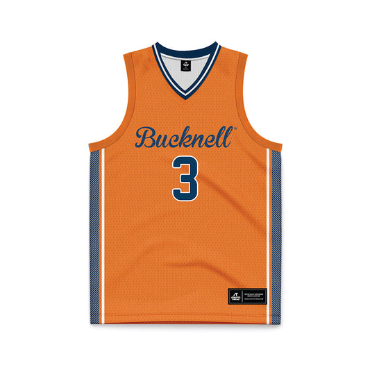 Bucknell - NCAA Men's Basketball : Aleksander Pachucki - Gold Basketball Jersey-0