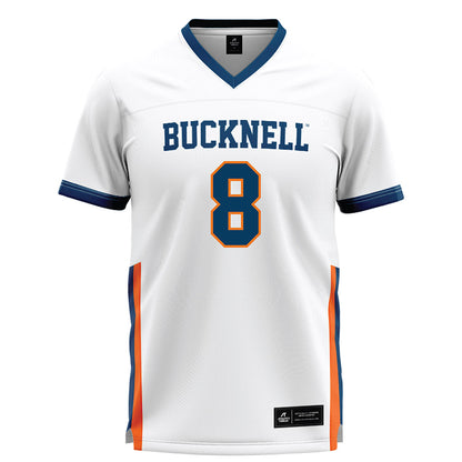 Bucknell - NCAA Women's Lacrosse : Allie Boyce - White Lacrosse Jersey -0