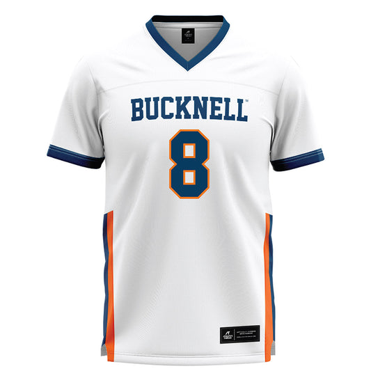 Bucknell - NCAA Women's Lacrosse : Allie Boyce - White Lacrosse Jersey -0