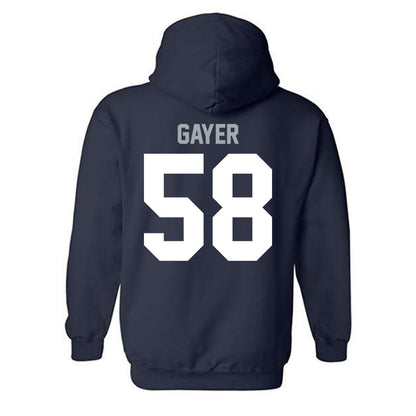 Utah State - NCAA Football : John Gayer - Classic Shersey Hooded Sweatshirt-1