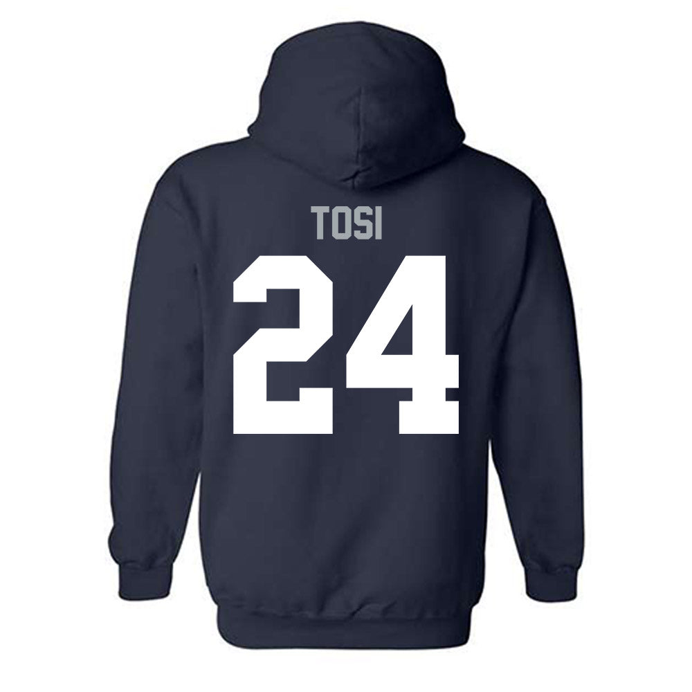Utah State - NCAA Men's Basketball : Kingston Tosi - Classic Shersey Hooded Sweatshirt-1