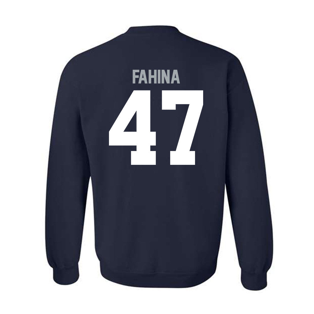 Utah State - NCAA Football : Naki Fahina - Classic Shersey Crewneck Sweatshirt-1