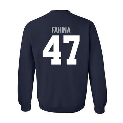 Utah State - NCAA Football : Naki Fahina - Classic Shersey Crewneck Sweatshirt-1