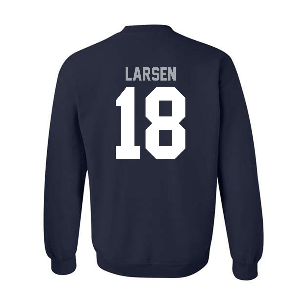 Utah State - NCAA Football : Ike Larsen - Classic Shersey Crewneck Sweatshirt-1