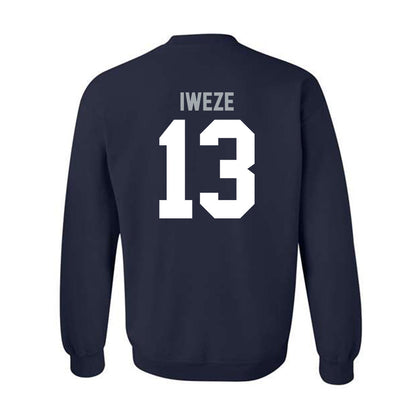 Utah State - NCAA Men's Basketball : David Iweze - Classic Shersey Crewneck Sweatshirt-1