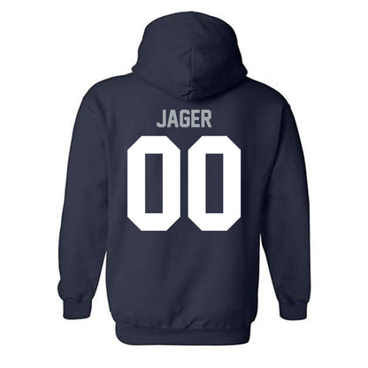 Utah State - NCAA Football : Abe Jager - Classic Shersey Hooded Sweatshirt-1