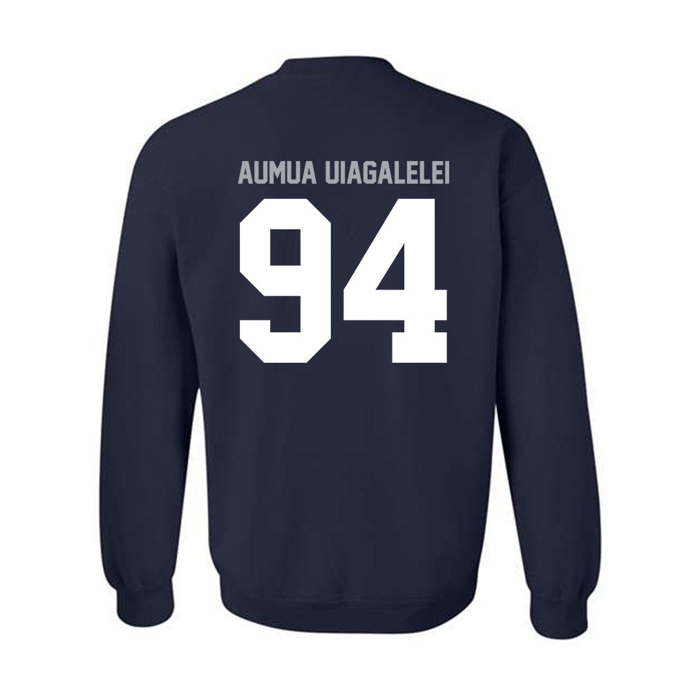 Utah State - NCAA Football : Kone Aumua Uiagalelei - Classic Shersey Crewneck Sweatshirt-1