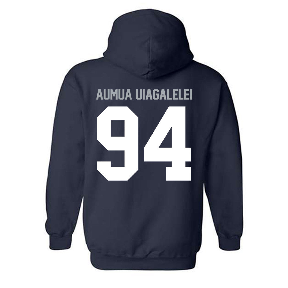 Utah State - NCAA Football : Kone Aumua Uiagalelei - Classic Shersey Hooded Sweatshirt-1