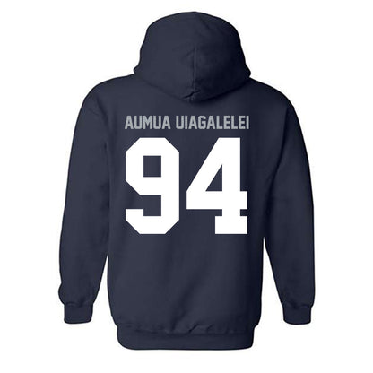 Utah State - NCAA Football : Kone Aumua Uiagalelei - Classic Shersey Hooded Sweatshirt-1