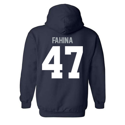 Utah State - NCAA Football : Naki Fahina - Classic Shersey Hooded Sweatshirt-1