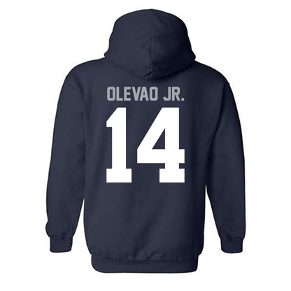 Utah State - NCAA Football : Bronson Olevao Jr. - Classic Shersey Hooded Sweatshirt-1