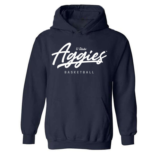 Utah State - NCAA Women's Basketball : Jamisyn Heaton - Classic Shersey Hooded Sweatshirt-0
