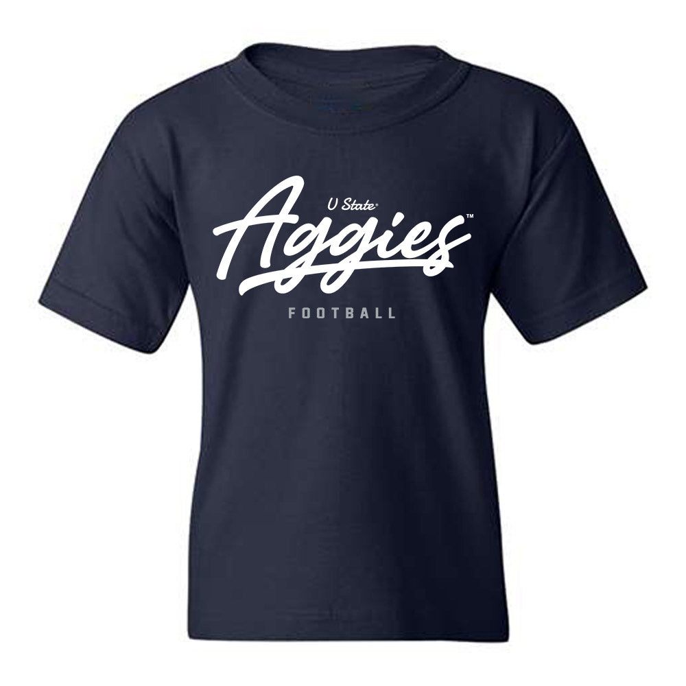 Utah State - NCAA Football : Derrick Jameson Jr - Classic Shersey Youth T-Shirt-0