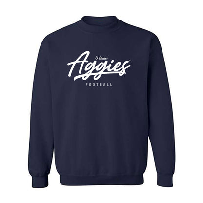 Utah State - NCAA Football : Derrick Jameson Jr - Classic Shersey Crewneck Sweatshirt-0