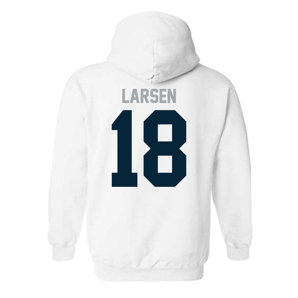 Utah State - NCAA Football : Ike Larsen - Classic Shersey Hooded Sweatshirt-1