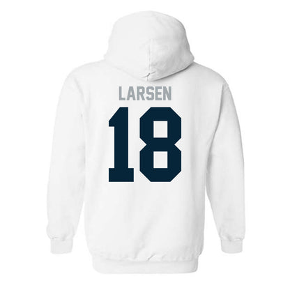 Utah State - NCAA Football : Ike Larsen - Classic Shersey Hooded Sweatshirt-1