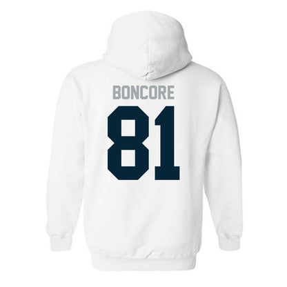Utah State - NCAA Football : Nikko Boncore - Classic Shersey Hooded Sweatshirt-1