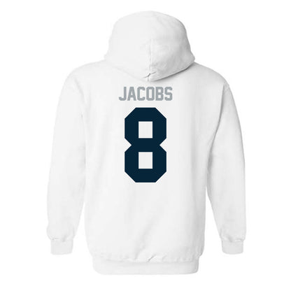 Utah State - NCAA Football : Javen Jacobs - Classic Shersey Hooded Sweatshirt-1