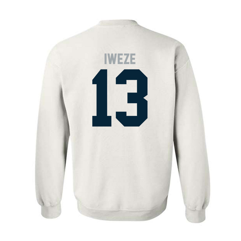 Utah State - NCAA Men's Basketball : David Iweze - Classic Shersey Crewneck Sweatshirt-1