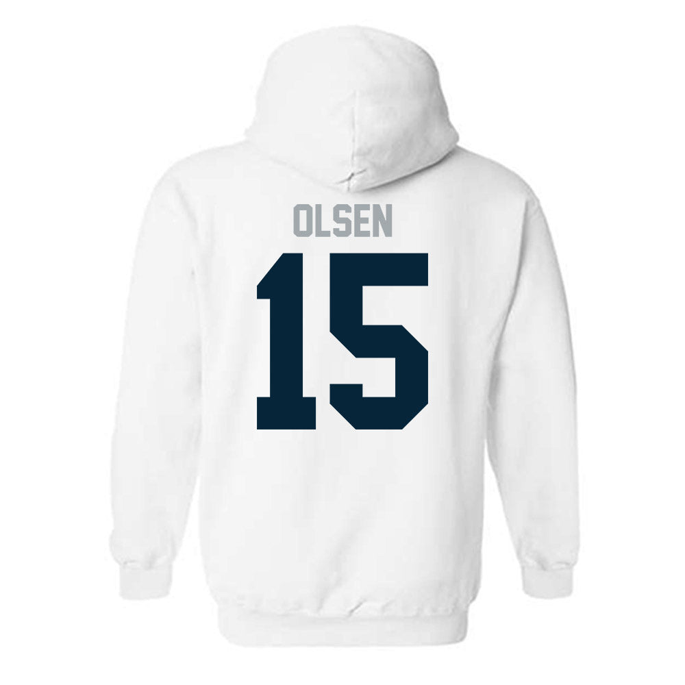 Utah State - NCAA Football : Ty Olsen - Classic Shersey Hooded Sweatshirt-1