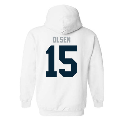 Utah State - NCAA Football : Ty Olsen - Classic Shersey Hooded Sweatshirt-1