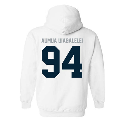 Utah State - NCAA Football : Kone Aumua Uiagalelei - Classic Shersey Hooded Sweatshirt-1