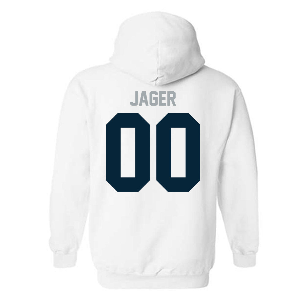 Utah State - NCAA Football : Abe Jager - Classic Shersey Hooded Sweatshirt-1
