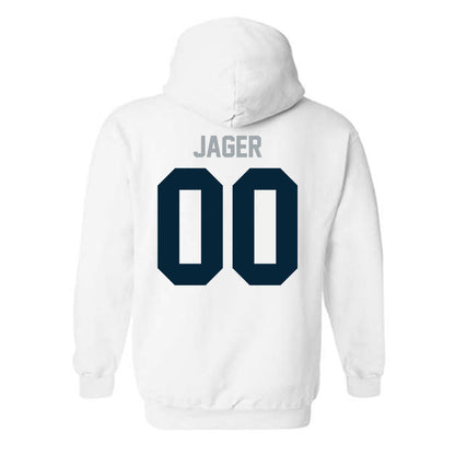 Utah State - NCAA Football : Abe Jager - Classic Shersey Hooded Sweatshirt-1