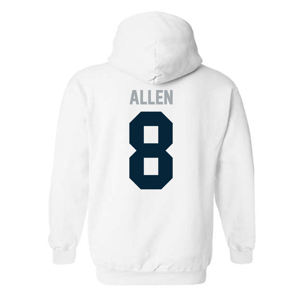 Utah State - NCAA Men's Basketball : Drake Allen - Classic Shersey Hooded Sweatshirt-1