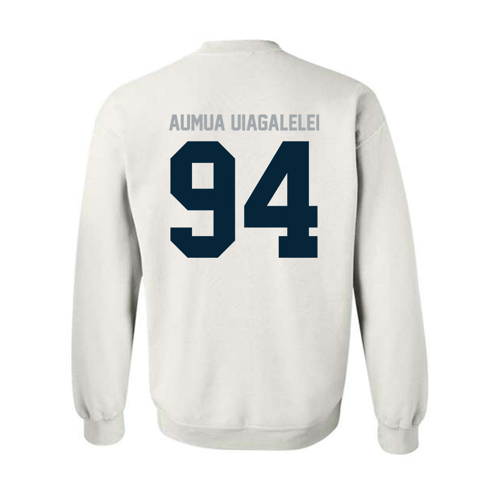 Utah State - NCAA Football : Kone Aumua Uiagalelei - Classic Shersey Crewneck Sweatshirt-1