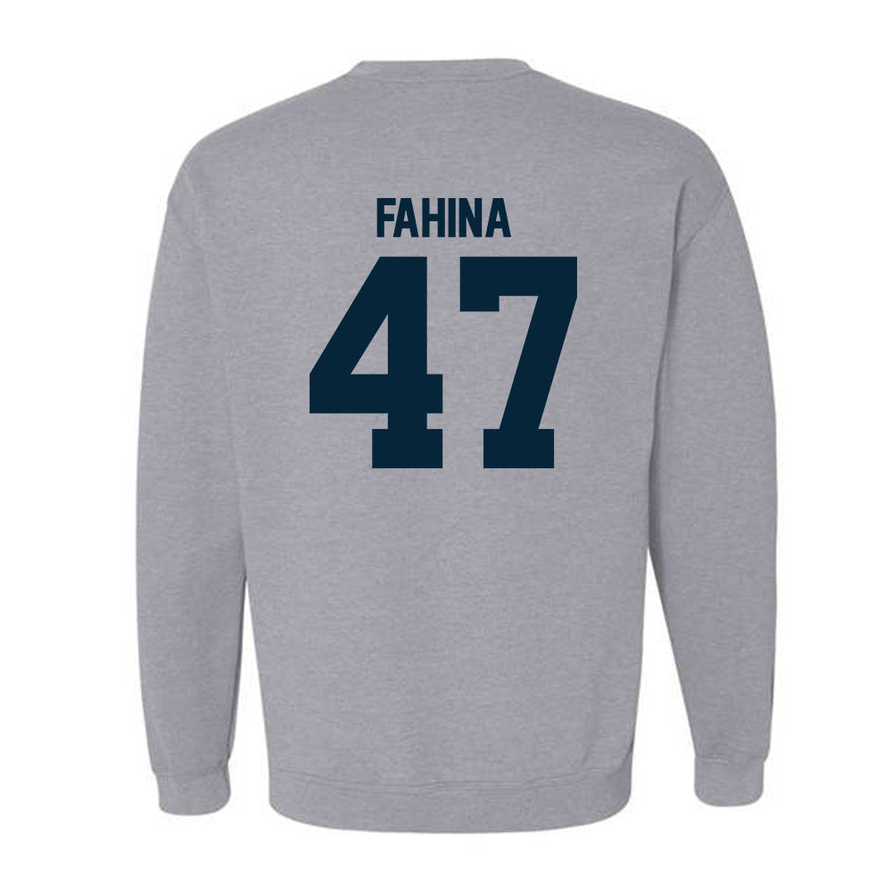 Utah State - NCAA Football : Naki Fahina - Crewneck Sweatshirt-1