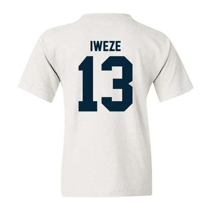 Utah State - NCAA Men's Basketball : David Iweze - Youth T-Shirt-1