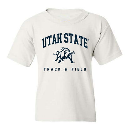 Utah State - NCAA Men's Track & Field : mathew hall - Youth T-Shirt-0