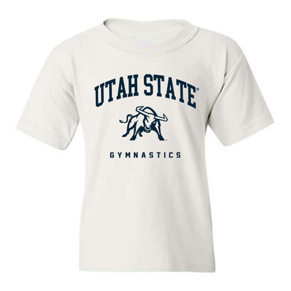 Utah State - NCAA Women's Gymnastics : Marley Peterson - Youth T-Shirt-0