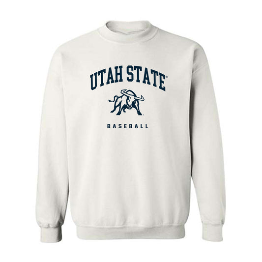 Utah State - NCAA Baseball : Davis Whetten - Crewneck Sweatshirt-0