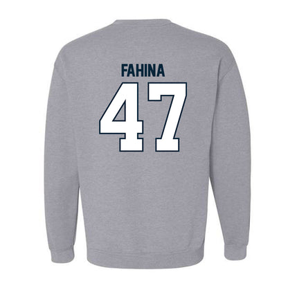 Utah State - NCAA Football : Naki Fahina - Crewneck Sweatshirt-1