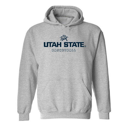 Utah State - NCAA Men's Basketball : Kingston Tosi - Hooded Sweatshirt-0