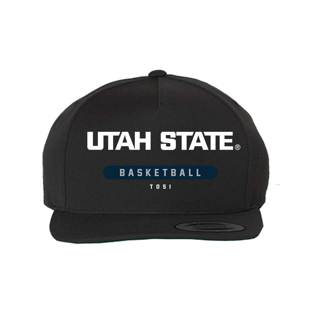Utah State - NCAA Men's Basketball : Kingston Tosi - Snapback Hat-0