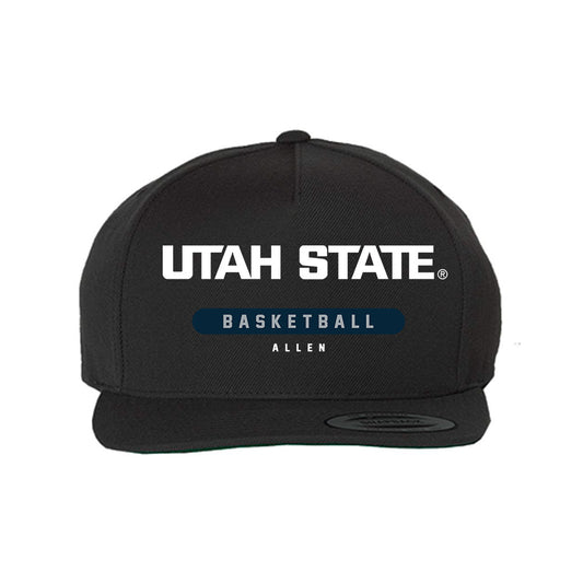 Utah State - NCAA Men's Basketball : Drake Allen - Snapback Hat-0