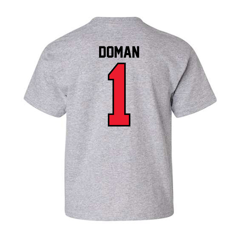 Southern Utah - NCAA Women's Basketball : Kortney Doman - Youth T-Shirt-1