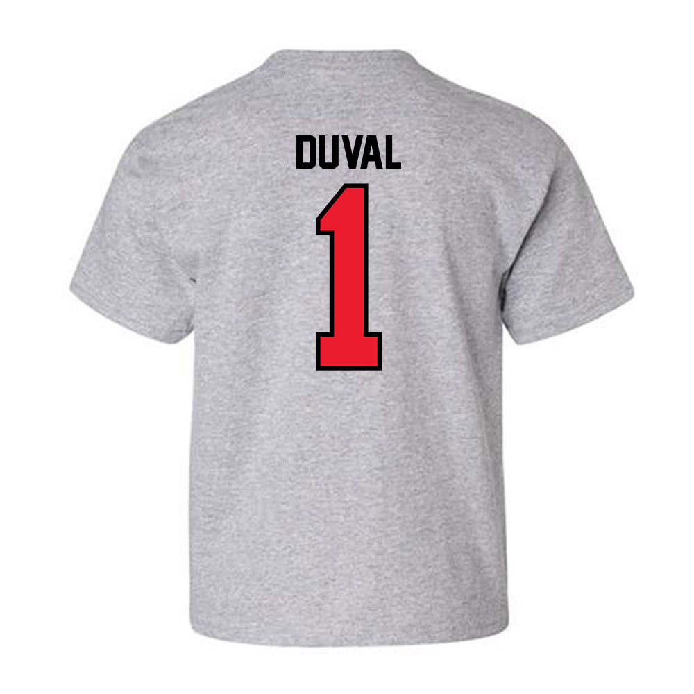 Southern Utah - NCAA Men's Basketball : Elijah Duval - Youth T-Shirt-1