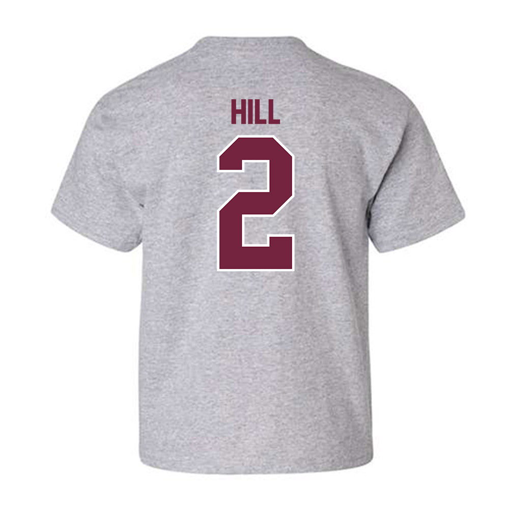 SIU Carbondale - NCAA Football : Naz Hill - Youth T-Shirt-1