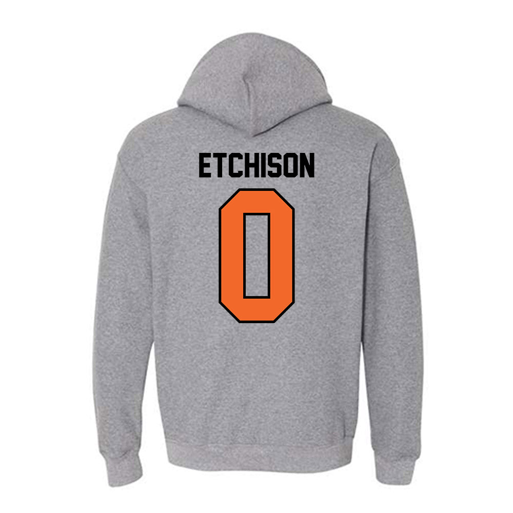 Idaho State - NCAA Men's Basketball : Gus Etchison - Classic Shersey Hooded Sweatshirt-1
