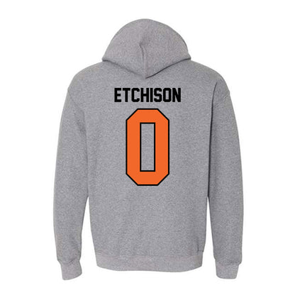 Idaho State - NCAA Men's Basketball : Gus Etchison - Classic Shersey Hooded Sweatshirt-1
