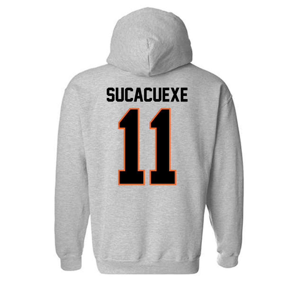 Idaho State - NCAA Women's Basketball : Milena Sucacuexe - Classic Shersey Hooded Sweatshirt-1