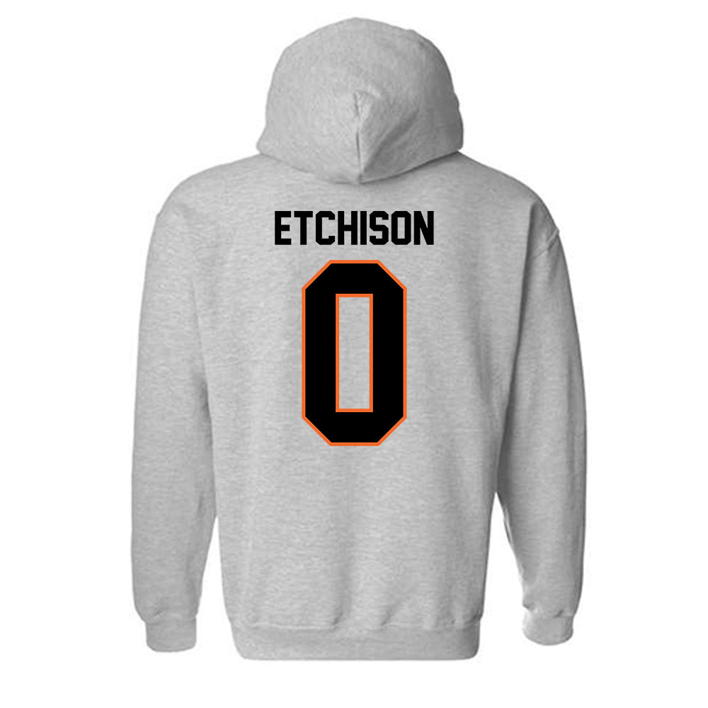 Idaho State - NCAA Men's Basketball : Gus Etchison - Classic Shersey Hooded Sweatshirt-1